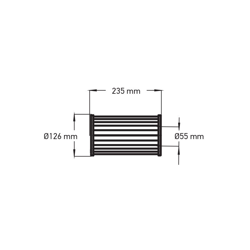 Superfine Antimicrobial paper filter 23,5x12,7(cm)
